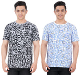 Now Or Never Trendy Cotton Blend All Over Printed T-shirt (pack of 1)