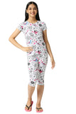 Girls All Over Printed Top &  Capri (Pack of 1) Night Suit Set