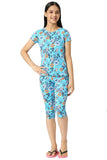 Girls All Over Printed Top &  Capri (Pack of 1) Night Suit Set