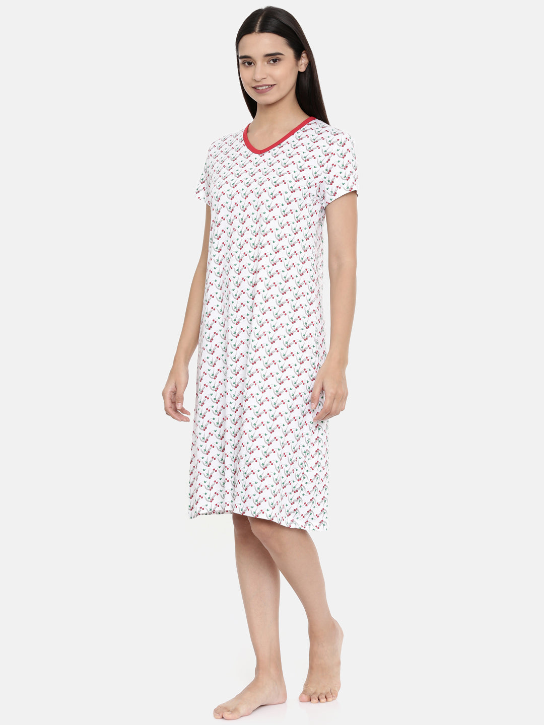 Zebu Trendy Cotton Nightdress Pack of 2 Combo zebustore