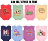 SINI MINI Baby Boys & Baby Girls Casual T-shirt Panty (Pack of 5)