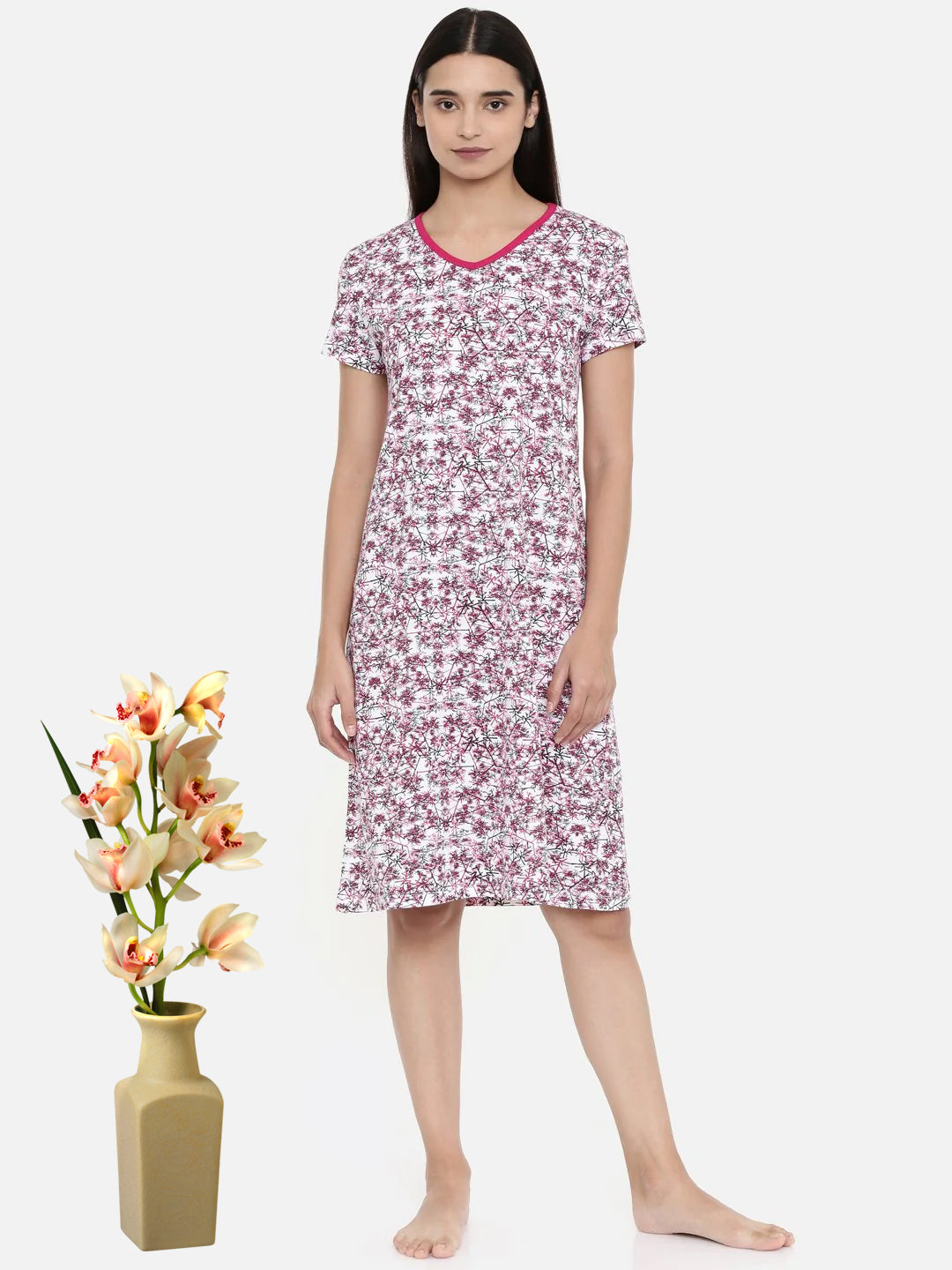 Zebu Trendy Cotton Nightdress pack of 1 zebustore