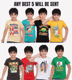 T-SHIRTS (2-3YTO 8-9Y PACK OF 5)(10-11Y - PACK OF 4)