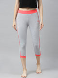 Zebu Women's Piping Cotton Lycra Skinny Fit Capri (Pack of 1)