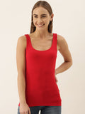 ZEBU Trendy Sleeveless Top With Double Layer (Pack of 1)