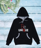 Dongli Boys Typographic Printed Hooded Pullover Sweatshirt