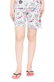 ZEBU Women's  All Over Printed Shorts (Pack of 1 )