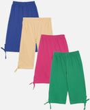 SINI MINI trendy pure cotton capri (Pack of 4)