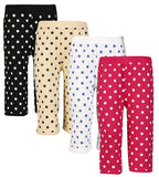 SINI MINI trendy pure cotton polka dot capri (Pack of 4)