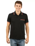 Zebu Men's Solid Polo Neck Cotton T-shirt (pack of 1)