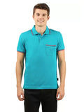 Zebu Men's Solid Polo Neck Cotton T-shirt (pack of 1)