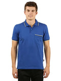 Zebu Men's Solid Polo Neck Cotton T-shirt (pack of 1)