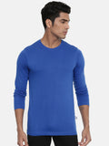 Zebu Men's Solid Round Neck Cotton Full Sleeve T-shirt (pack of 1)