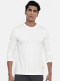 Zebu Men's Solid Round Neck Cotton Full Sleeve T-shirt (pack of 1)